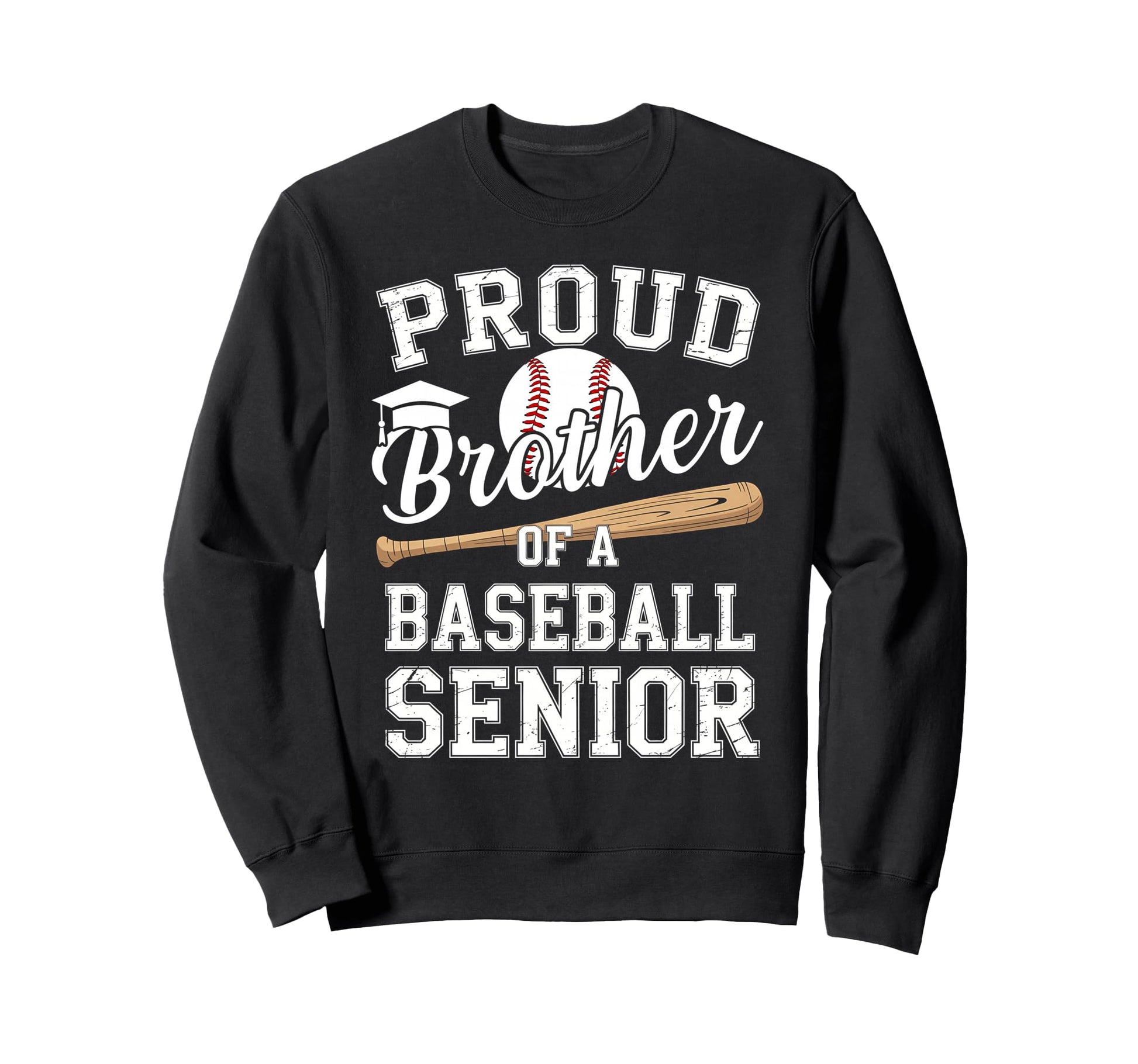 Proud Brother 2026 Senior Baseball Sweatshirt - Graphic Print Men Women - T-Shirt, Sweatshirt, Hoodie