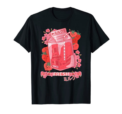 Fresh Japanese Milk 90S Japanese T-Shirt - Casual Everyday Wear Men Women - T-Shirt, Sweatshirt, Hoodie