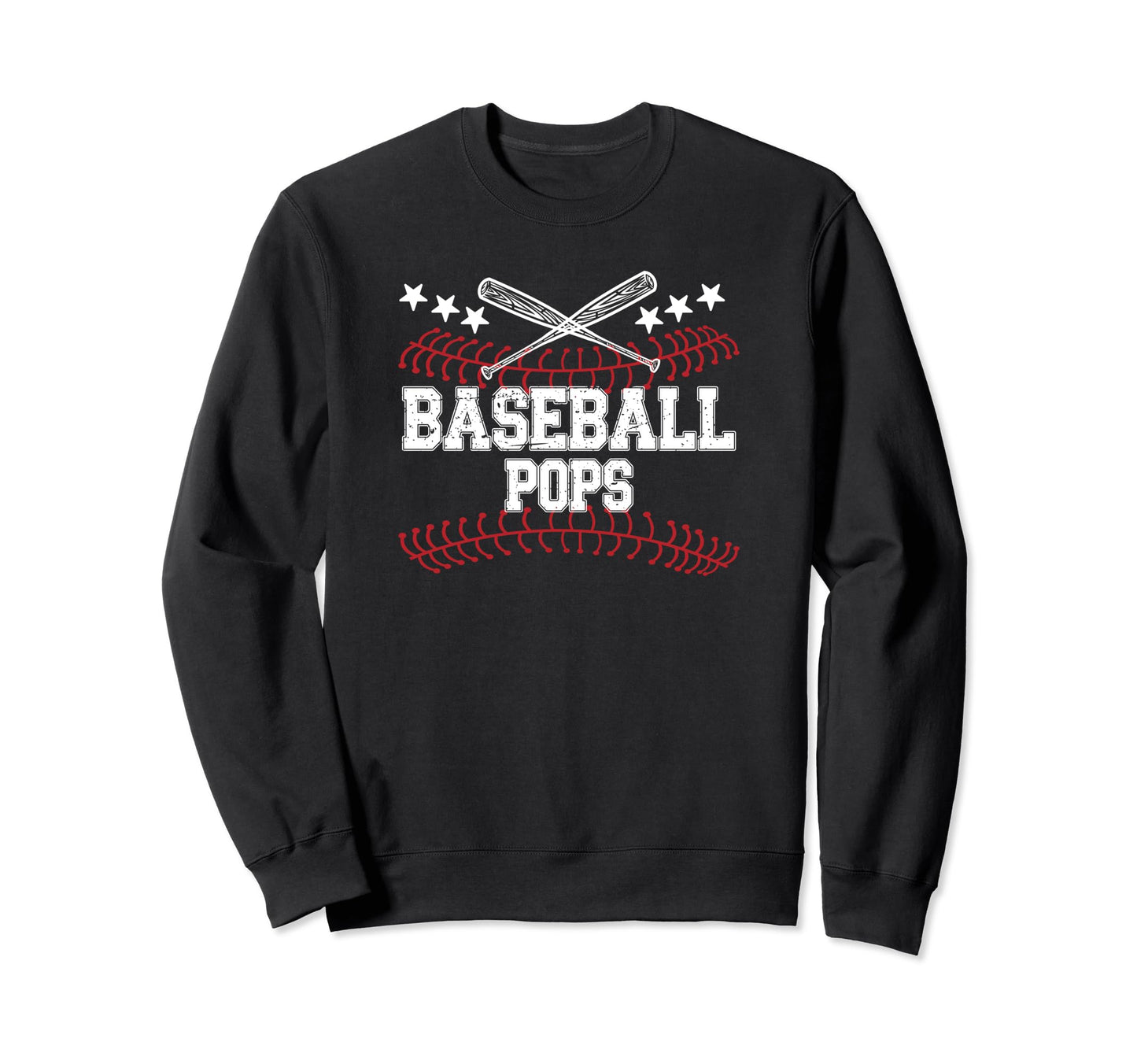 Baseball Pops Grandpa Proud Pops Sweatshirt - Casual Everyday Wear Unisex - T-Shirt, Sweatshirt, Hoodie