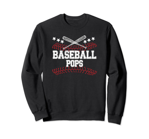 Baseball Pops Grandpa Proud Pops Sweatshirt - Casual Everyday Wear Unisex - T-Shirt, Sweatshirt, Hoodie