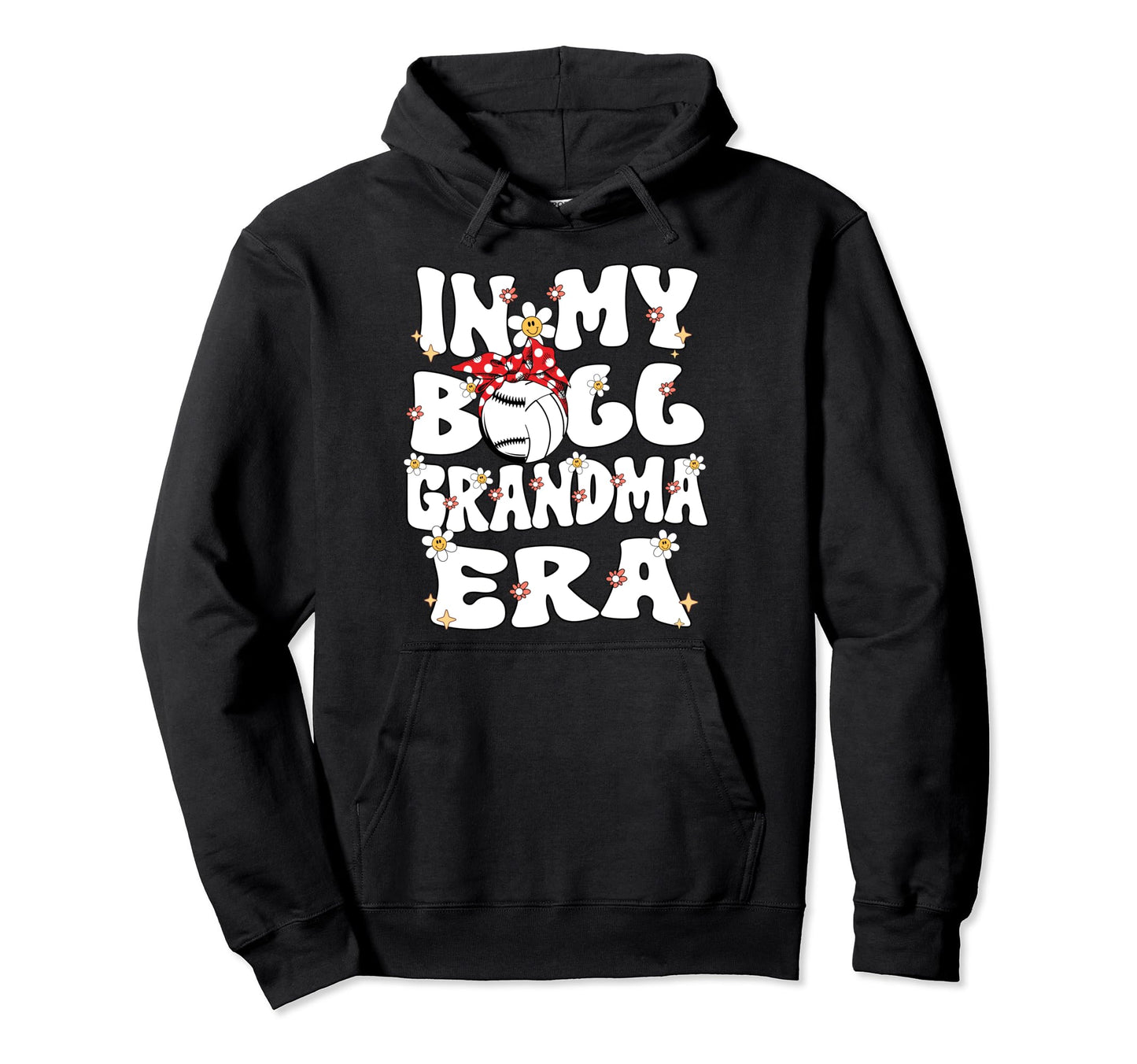 My Ball Grandma Era Groovy Baseball Hoodie - Aesthetic Graphic Men Women - T-Shirt, Sweatshirt, Hoodie