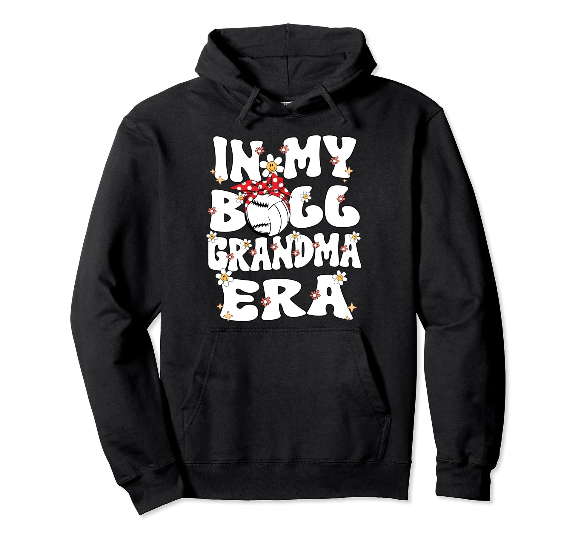 My Ball Grandma Era Groovy Baseball Hoodie - Aesthetic Graphic Men Women - T-Shirt, Sweatshirt, Hoodie