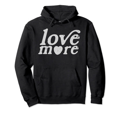 Love More 1970S Boho Aesthetic Hoodie - Custom Art Print for Adults - T-Shirt, Sweatshirt, Hoodie