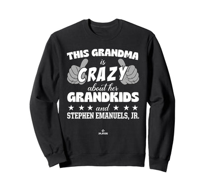 Grandma Crazy Stephen Emanuels Jr Sweatshirt - Trendy Graphic for Adults - T-Shirt, Sweatshirt, Hoodie