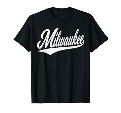 Milwaukee Wisconsin Varsity T-Shirt - Casual Everyday Wear Men Women - T-Shirt, Sweatshirt, Hoodie