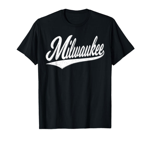 Milwaukee Wisconsin Varsity T-Shirt - Casual Everyday Wear Men Women - T-Shirt, Sweatshirt, Hoodie