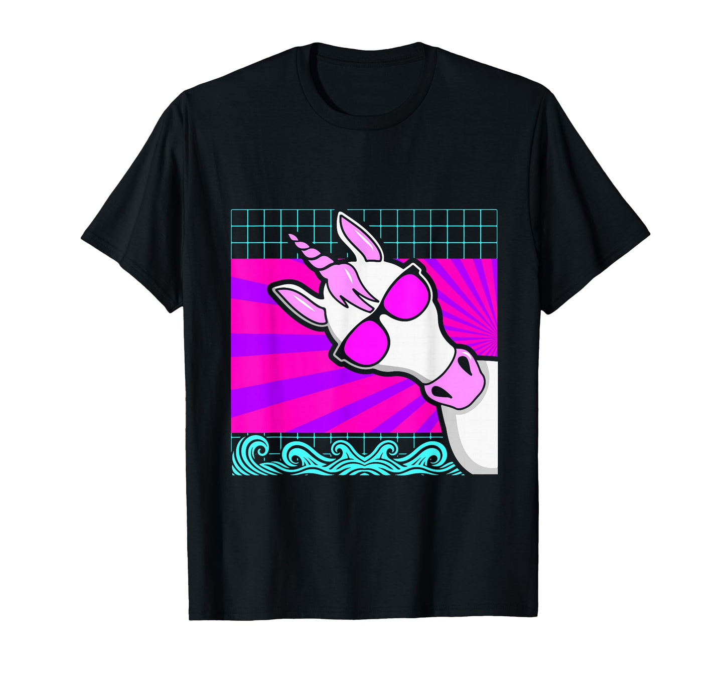 Aesthetic Vaporwave Outfits Unicorn T-Shirt - Custom Art Print Unisex - T-Shirt, Sweatshirt, Hoodie