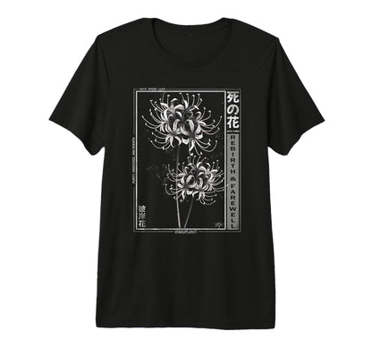 White Spider Lily Japanese Grunge T-Shirt - Trendy Graphic for Adults - T-Shirt, Sweatshirt, Hoodie