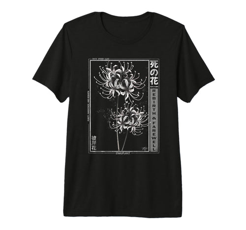 White Spider Lily Japanese Grunge T-Shirt - Trendy Graphic for Adults - T-Shirt, Sweatshirt, Hoodie