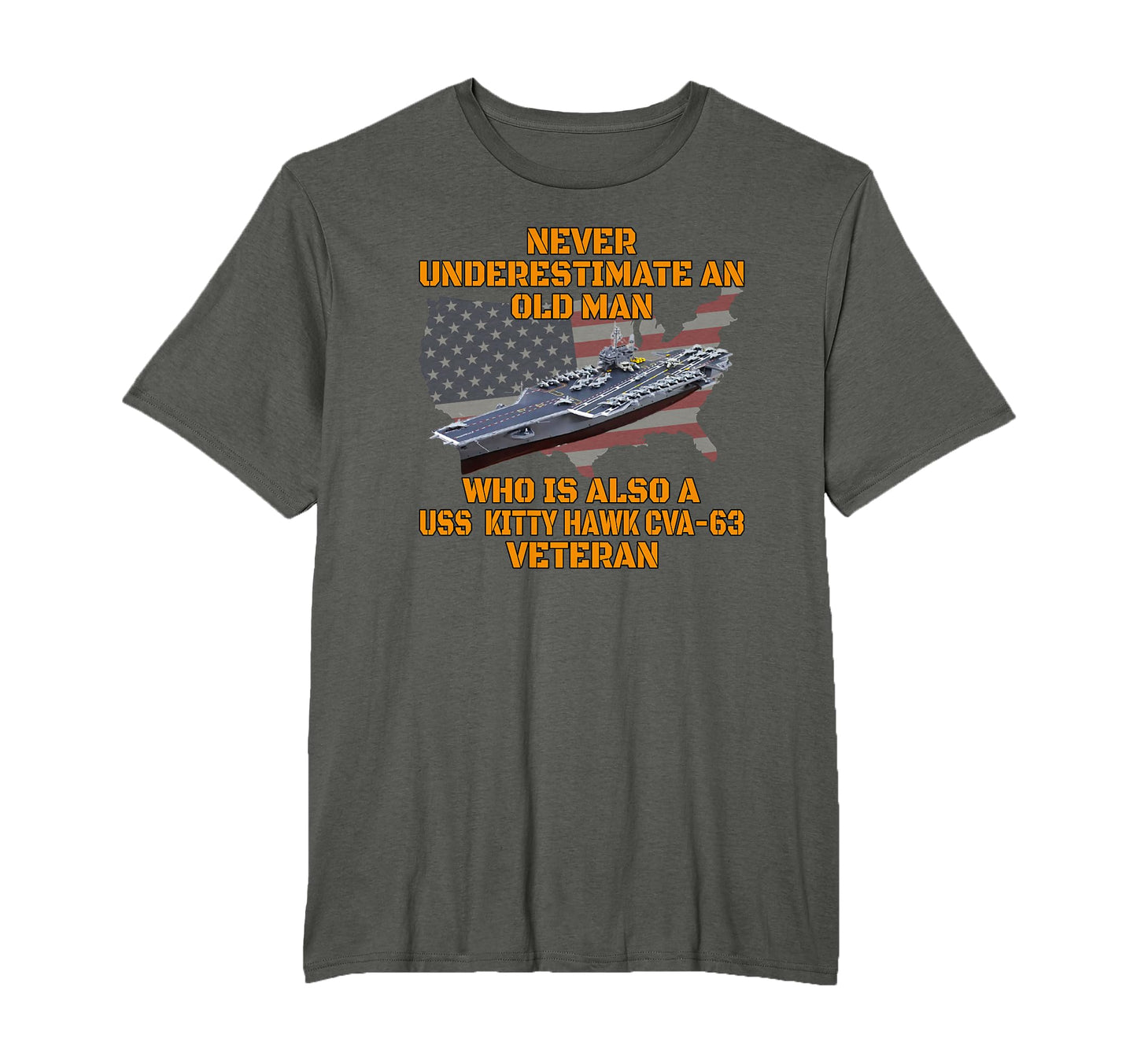 Veterans Day Aircraft Carrier Kitty Hawk T-Shirt - Graphic Print Men Women - T-Shirt, Sweatshirt, Hoodie