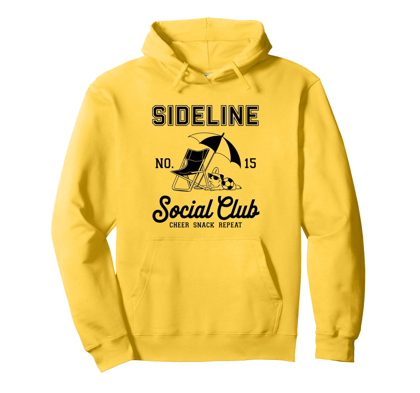 Sideline Social Club Soccer Mom Game Hoodie - Minimalist Print Men Women - T-Shirt, Sweatshirt, Hoodie