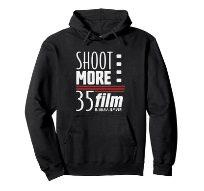 Shoot More 35Mm Film Analog Camera Hoodie - Trendy Graphic Men Women - T-Shirt, Sweatshirt, Hoodie