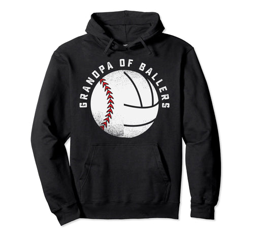 Grandpa Baseball Volleyball Hoodie - Casual Everyday Wear for Adults - T-Shirt, Sweatshirt, Hoodie