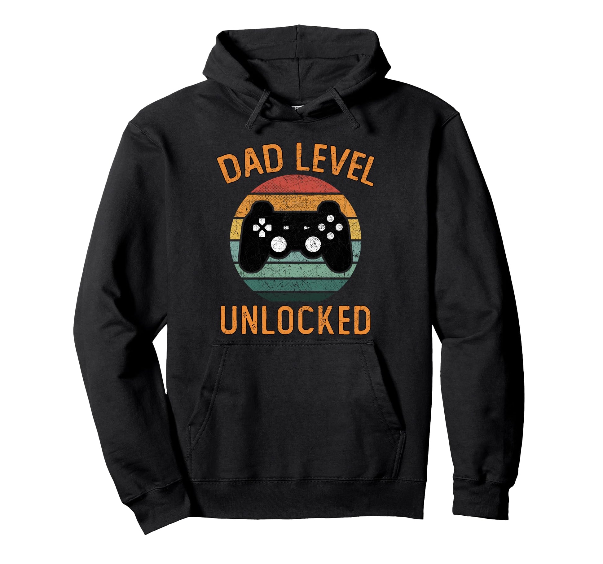 Dad Level Unlocked Gamer Fathers Hoodie - Casual Everyday Wear Men Women - T-Shirt, Sweatshirt, Hoodie