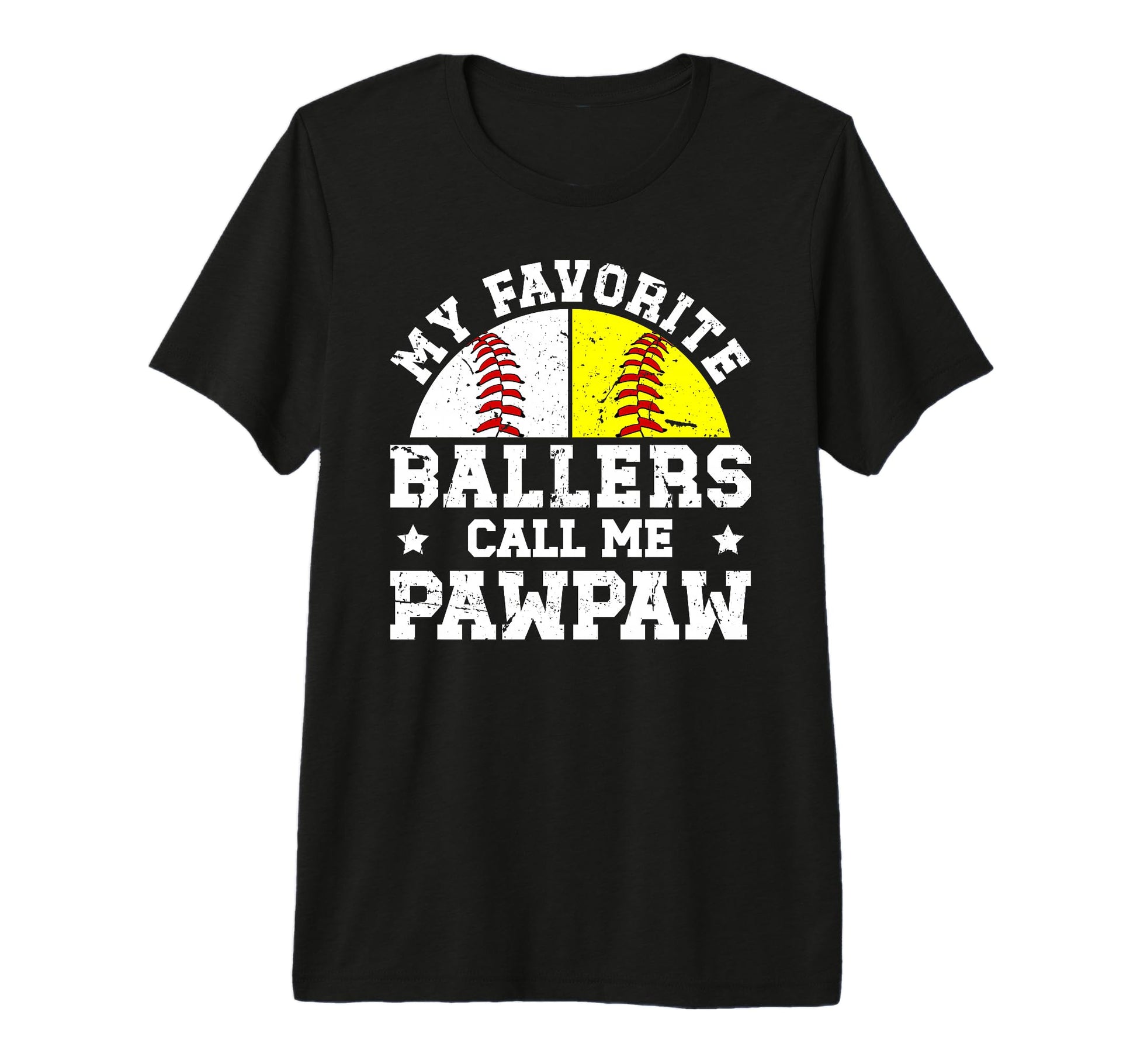 Mens My Favorite Ballers Call Me Pawpaw T-Shirt - Trendy Graphic Men Women - T-Shirt, Sweatshirt, Hoodie