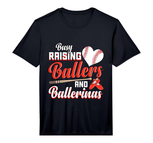 Mens Busy Raising Ballers And T-Shirt - Minimalist Print for Adults - T-Shirt, Sweatshirt, Hoodie