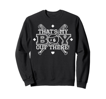 Baseball Mom Dad Thats My Proud Parent Sweatshirt - Novelty Apparel Unisex - T-Shirt, Sweatshirt, Hoodie