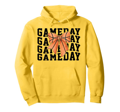 Game Day Basketball Lover Trendy Coquette Hoodie - Streetwear Style Unisex - T-Shirt, Sweatshirt, Hoodie