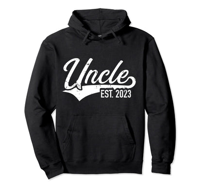 Uncle Est 2023 Pregnancy Announcement Hoodie - Custom Art Print Men Women - T-Shirt, Sweatshirt, Hoodie