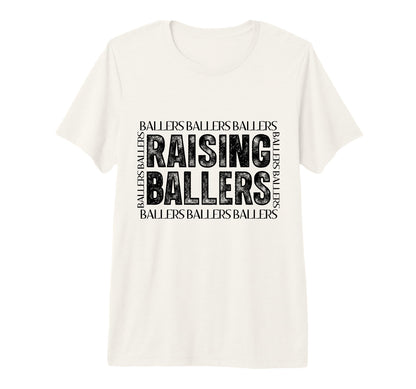 Raising Little Ballers Tri Blend T-Shirt - Casual Everyday Wear for Adults - T-Shirt, Sweatshirt, Hoodie