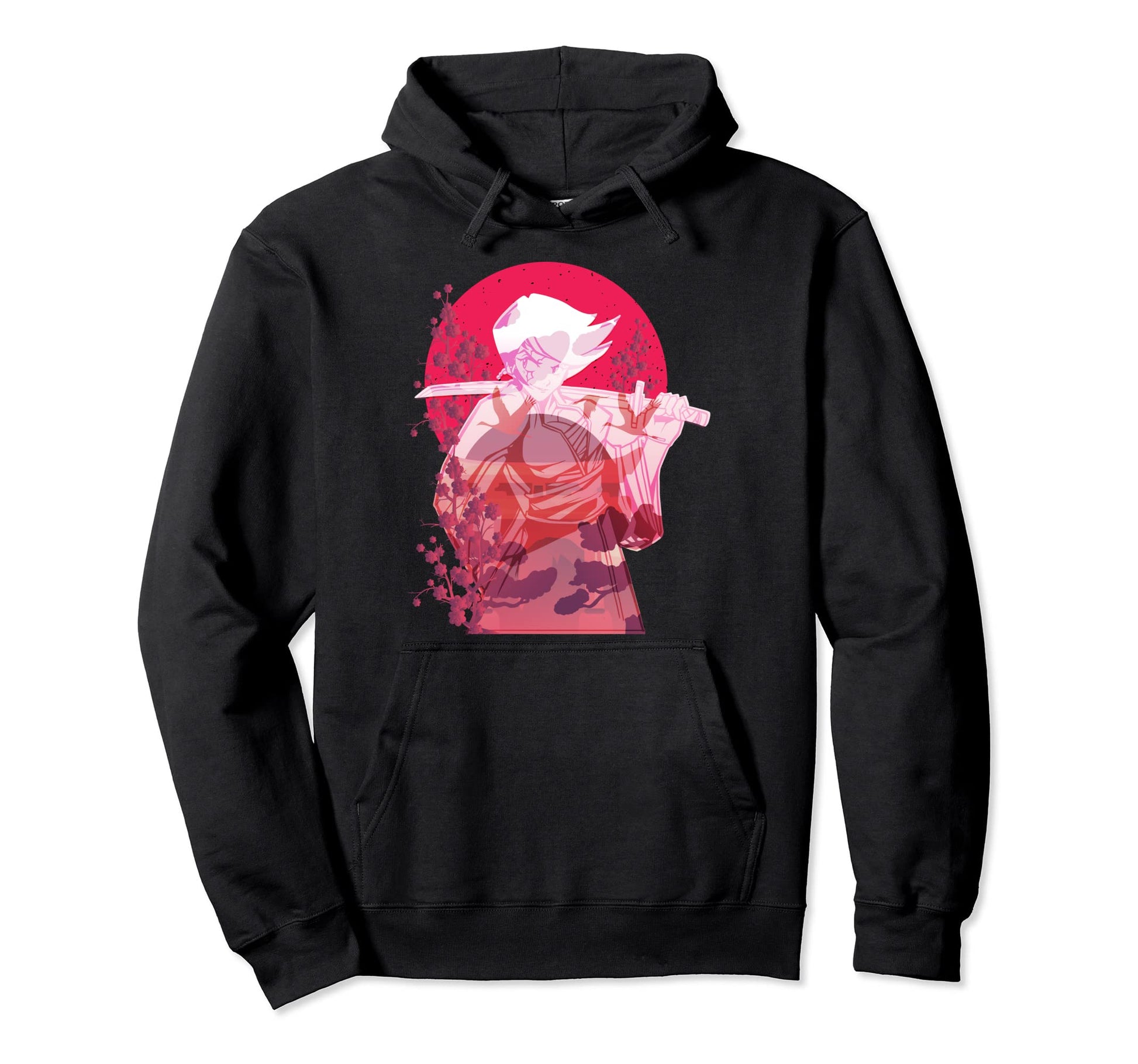 Samurai Vaporwave Aesthetic 80S Hoodie - Casual Everyday Wear Men Women - T-Shirt, Sweatshirt, Hoodie