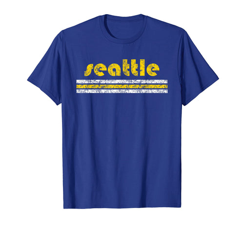 Seattle Three Stripe Weathered T-Shirt - Casual Everyday Wear for Adults - T-Shirt, Sweatshirt, Hoodie