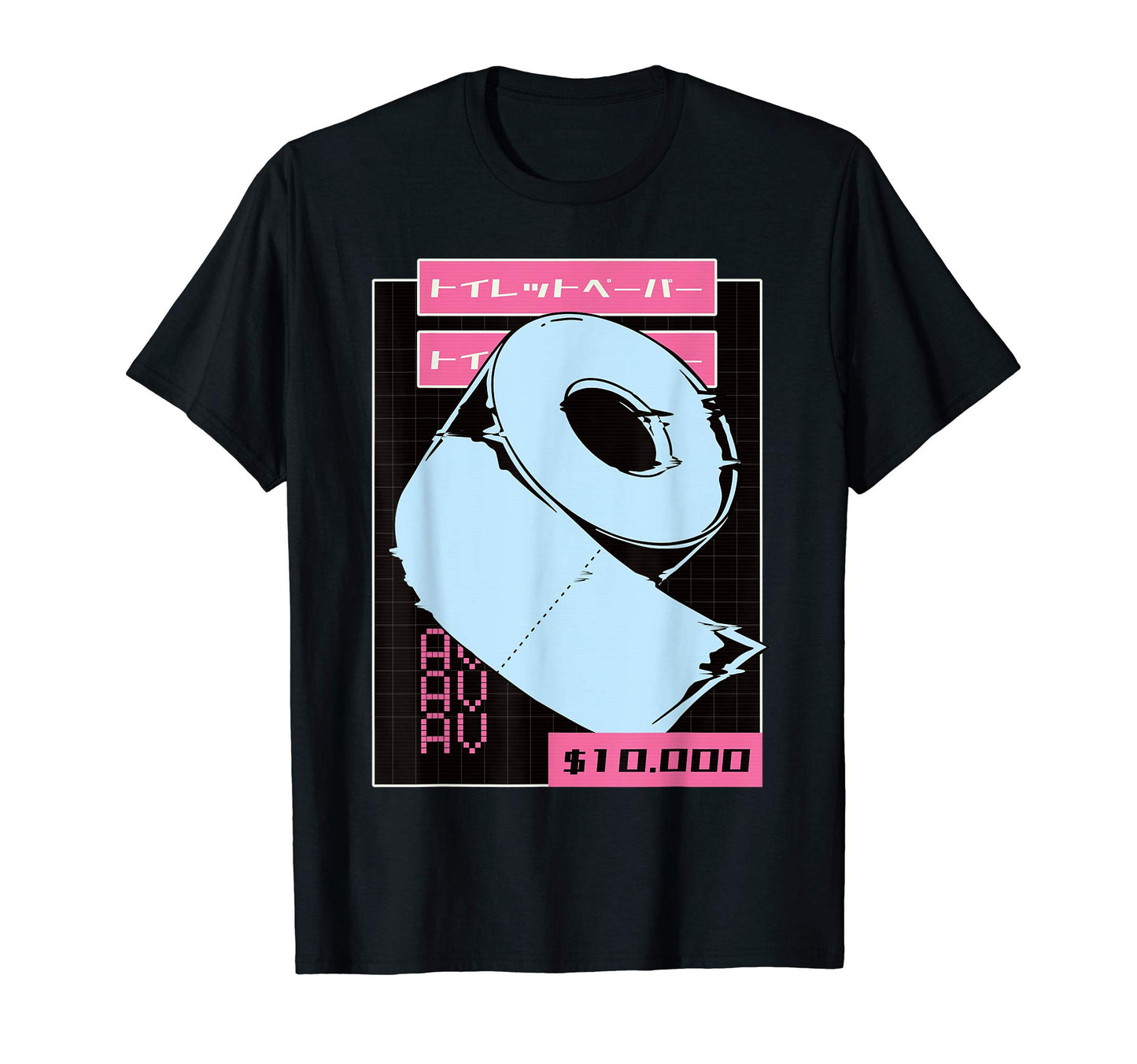 Toilet Paper Japanese Vaporwave 90S T-Shirt - Trendy Graphic Men Women - T-Shirt, Sweatshirt, Hoodie
