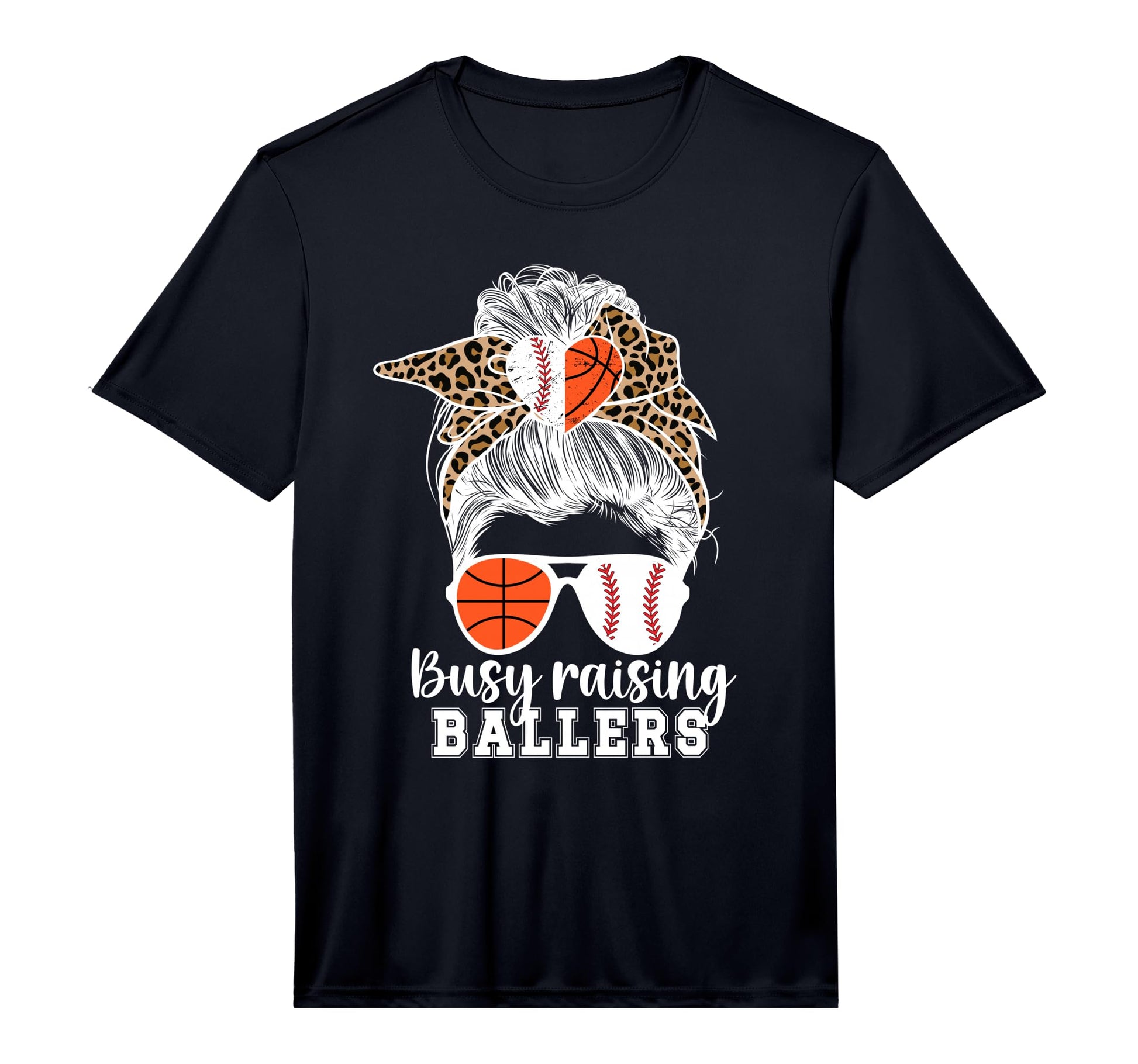 Mens Busy Raising Ballers Baseball T-Shirt - Graphic Print Unisex - T-Shirt, Sweatshirt, Hoodie