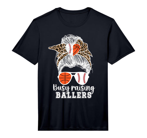 Mens Busy Raising Ballers Baseball T-Shirt - Graphic Print Unisex - T-Shirt, Sweatshirt, Hoodie