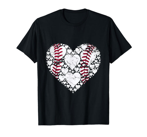 Baseball Heart Love Game Sports Fan T-Shirt - Minimalist Print for Adults - T-Shirt, Sweatshirt, Hoodie