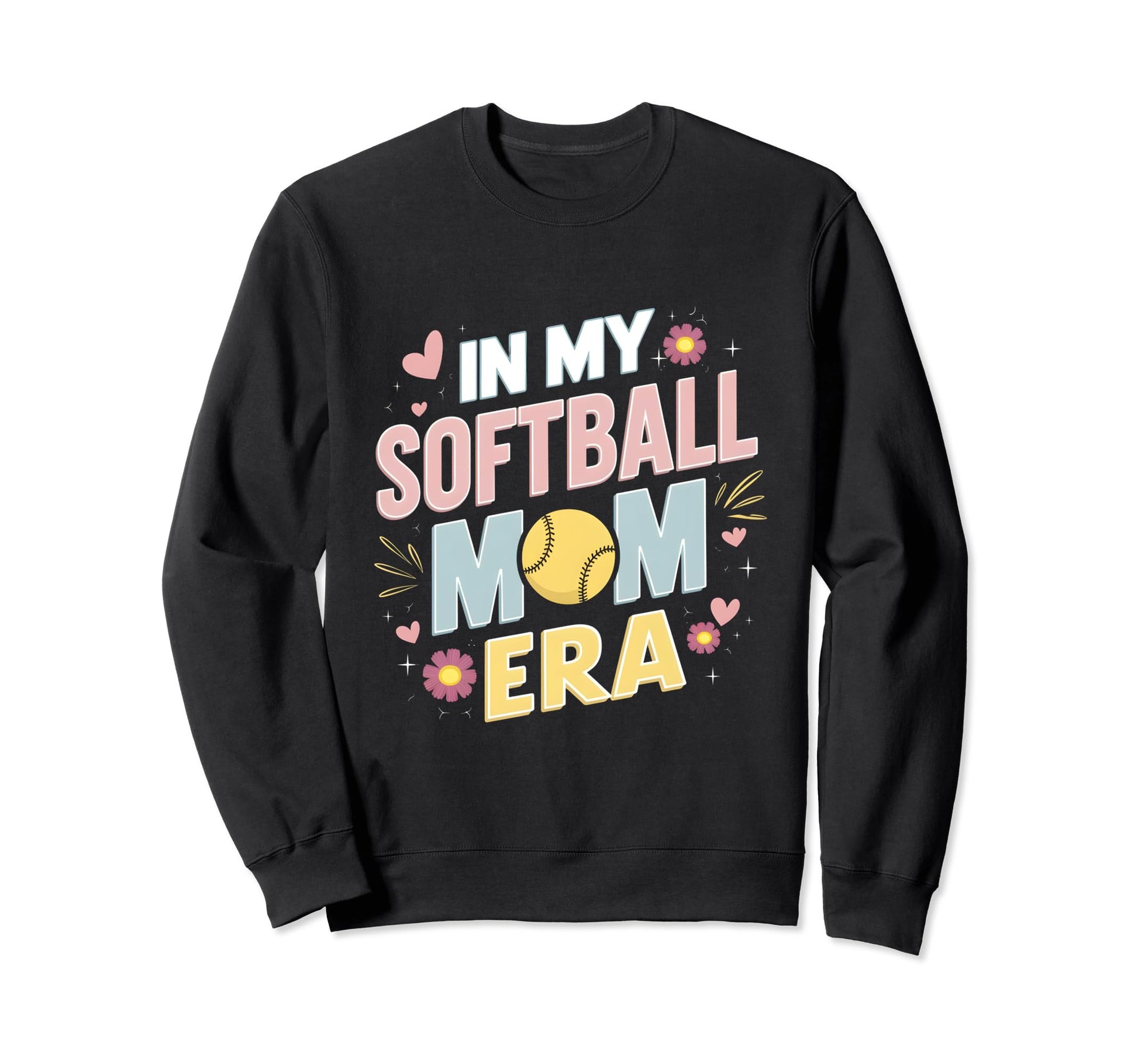 My Softball Mom Era Mom Life Game Day Sweatshirt - Minimalist Print Unisex - T-Shirt, Sweatshirt, Hoodie