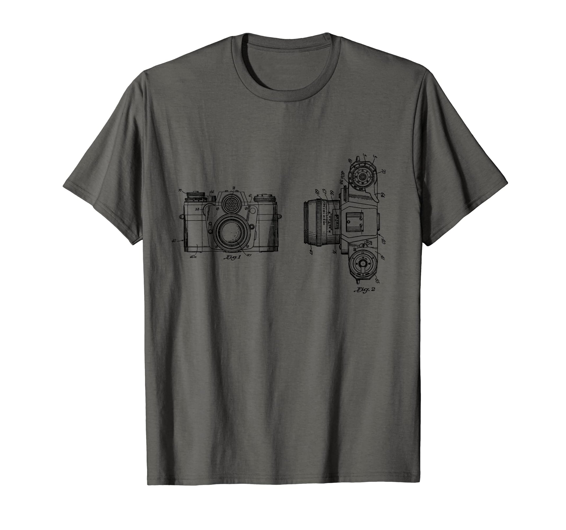 Camera Blueprint Patent Photography T-Shirt - Graphic Print for Adults - T-Shirt, Sweatshirt, Hoodie