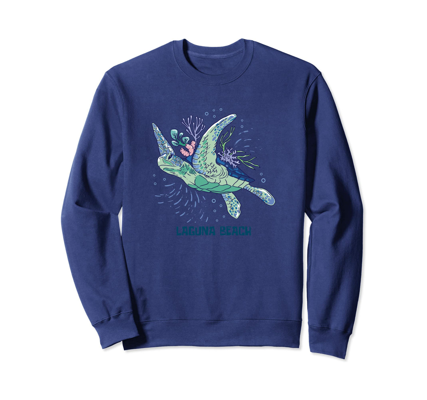 Sea Turtle Laguna Beach Vacation Sweatshirt - Custom Art Print for Adults - T-Shirt, Sweatshirt, Hoodie