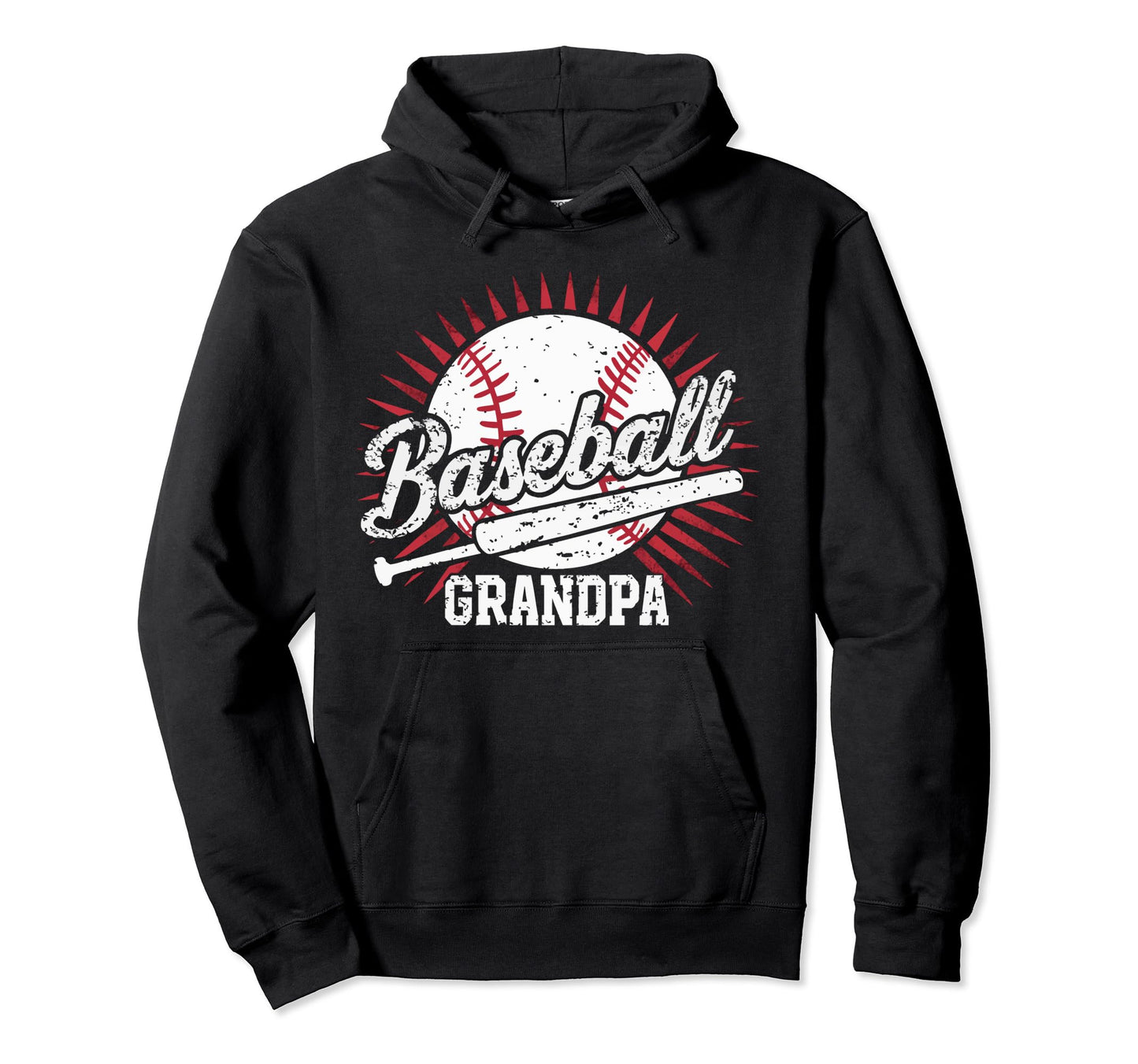 Baseball Grandpa Grandfather Gramps Hoodie - Graphic Print Men Women - T-Shirt, Sweatshirt, Hoodie