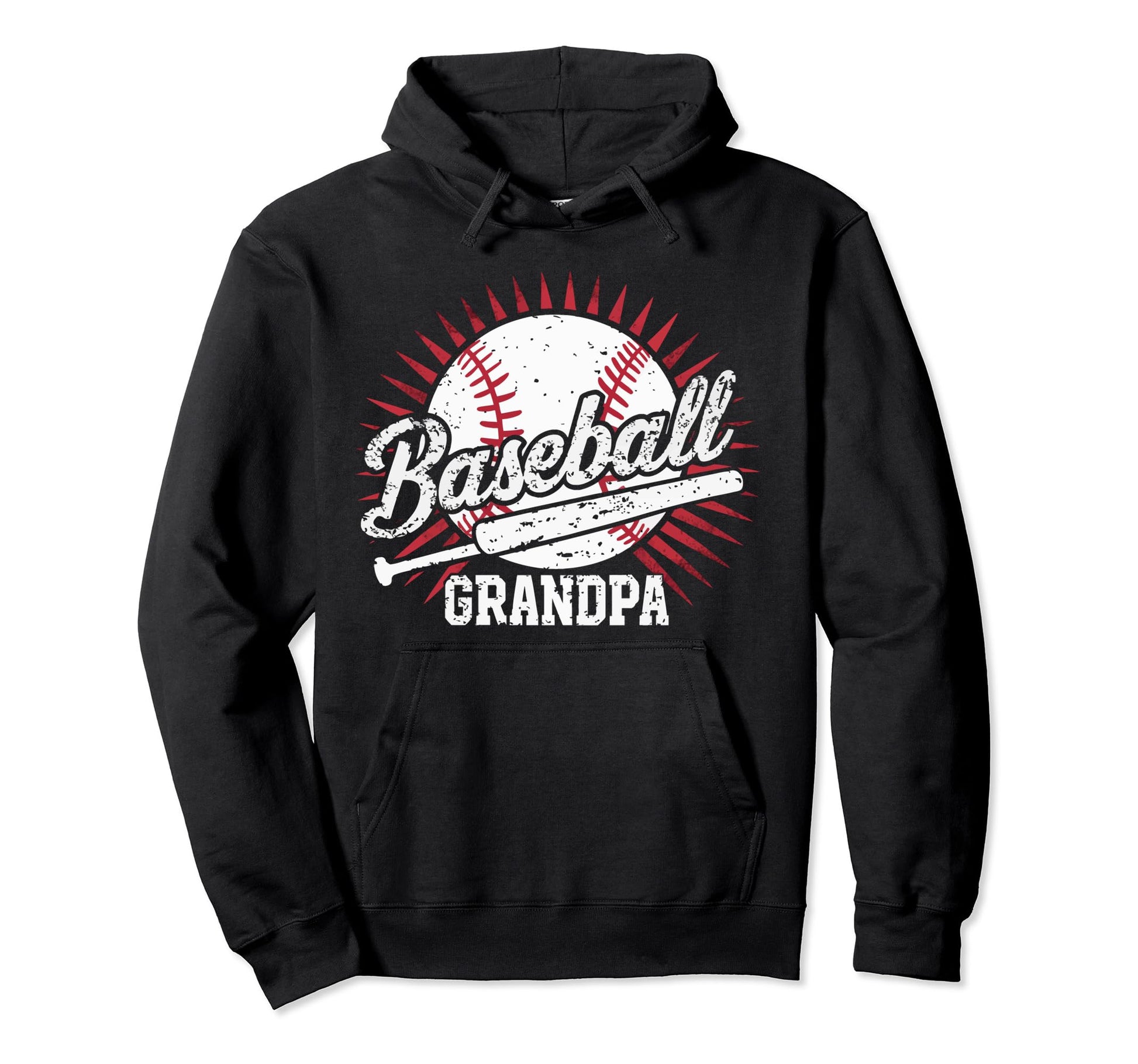 Baseball Grandpa Grandfather Gramps Hoodie - Graphic Print Men Women - T-Shirt, Sweatshirt, Hoodie