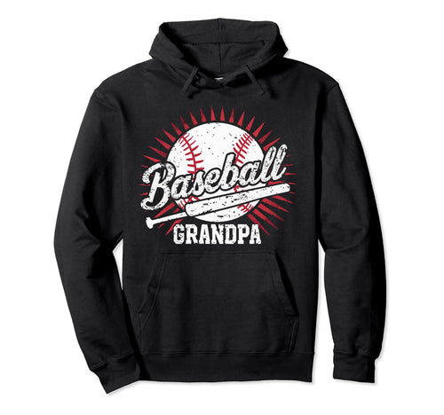 Baseball Grandpa Grandfather Gramps Hoodie - Graphic Print Men Women - T-Shirt, Sweatshirt, Hoodie