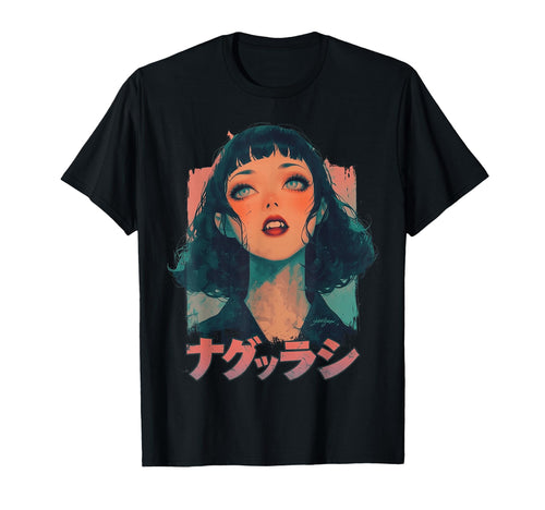Goth Grunge Demon Anime Waifu Horror T-Shirt - Streetwear Style Men Women - T-Shirt, Sweatshirt, Hoodie
