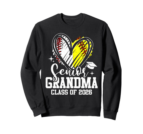 Senior Grandma Class 2026 Sweatshirt - Aesthetic Graphic for Adults - T-Shirt, Sweatshirt, Hoodie