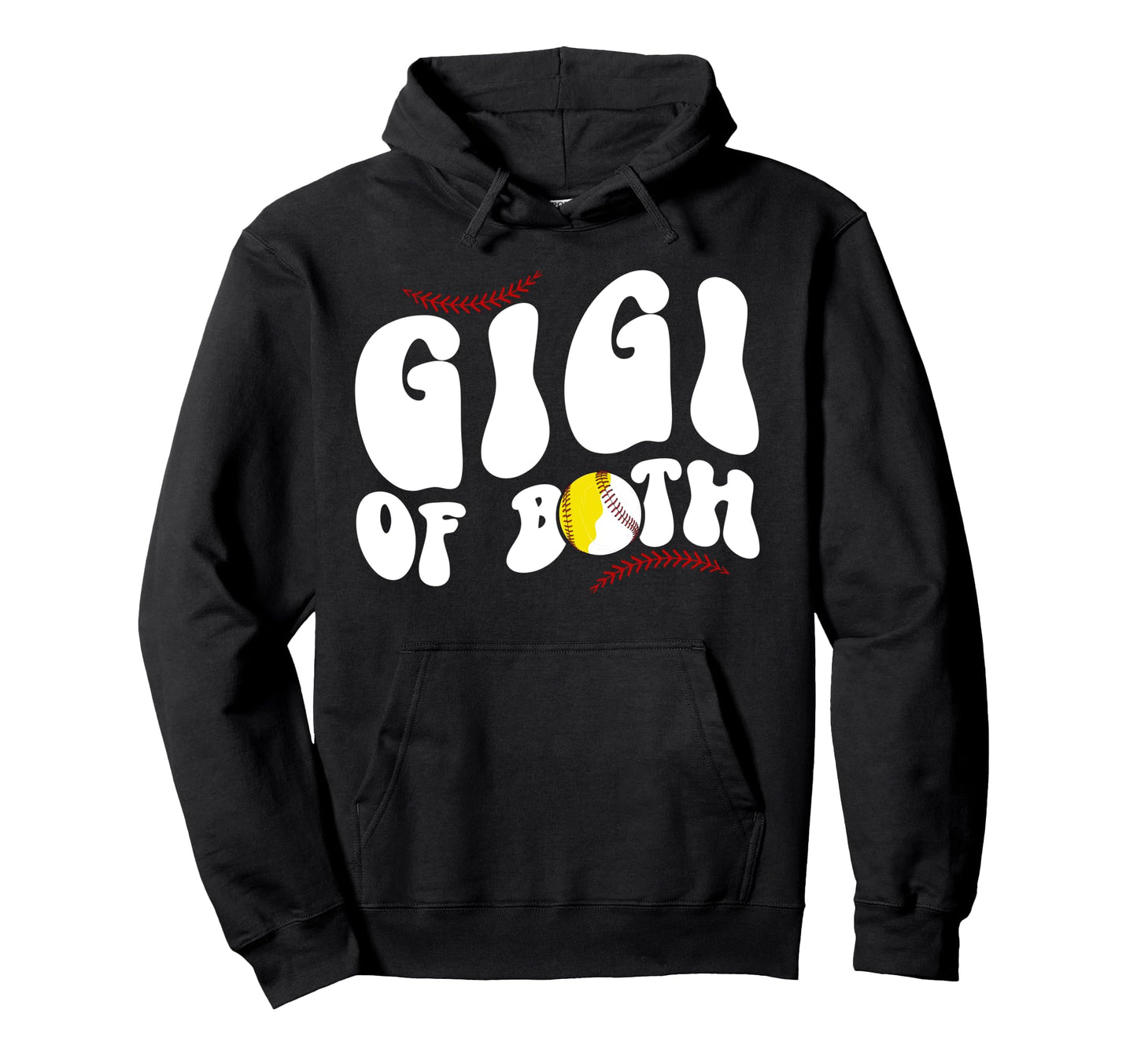 Gigi Both Groovy Baseball Softball Hoodie - Aesthetic Graphic Men Women - T-Shirt, Sweatshirt, Hoodie