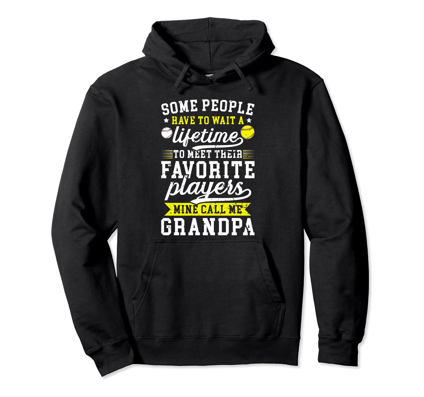 Favorite Players Call Me Grandpa Hoodie - Unique Graphic for Adults - T-Shirt, Sweatshirt, Hoodie
