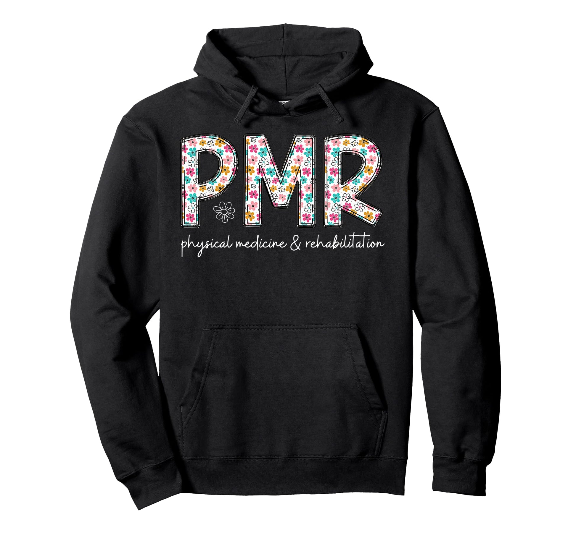 Boho Flowers Physical Medicine And Hoodie - Custom Art Print Unisex - T-Shirt, Sweatshirt, Hoodie
