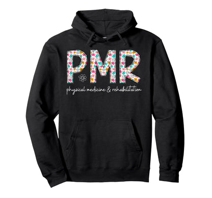 Boho Flowers Physical Medicine And Hoodie - Custom Art Print Unisex - T-Shirt, Sweatshirt, Hoodie