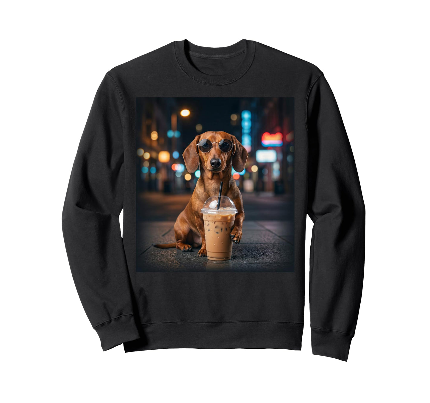Ultrarealistic Dachshund Dog Sweatshirt - Graphic Print Men Women - T-Shirt, Sweatshirt, Hoodie