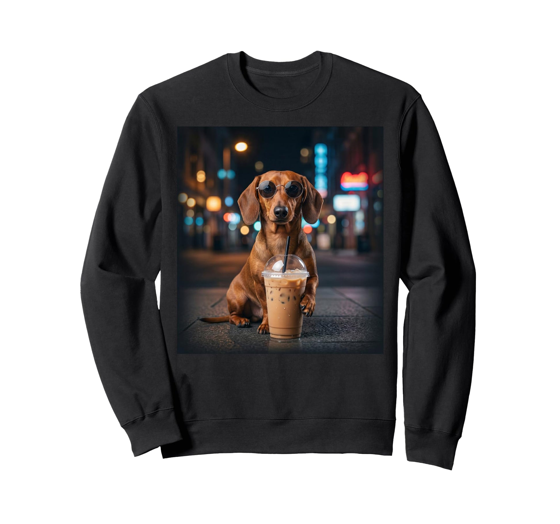 Ultrarealistic Dachshund Dog Sweatshirt - Graphic Print Men Women - T-Shirt, Sweatshirt, Hoodie