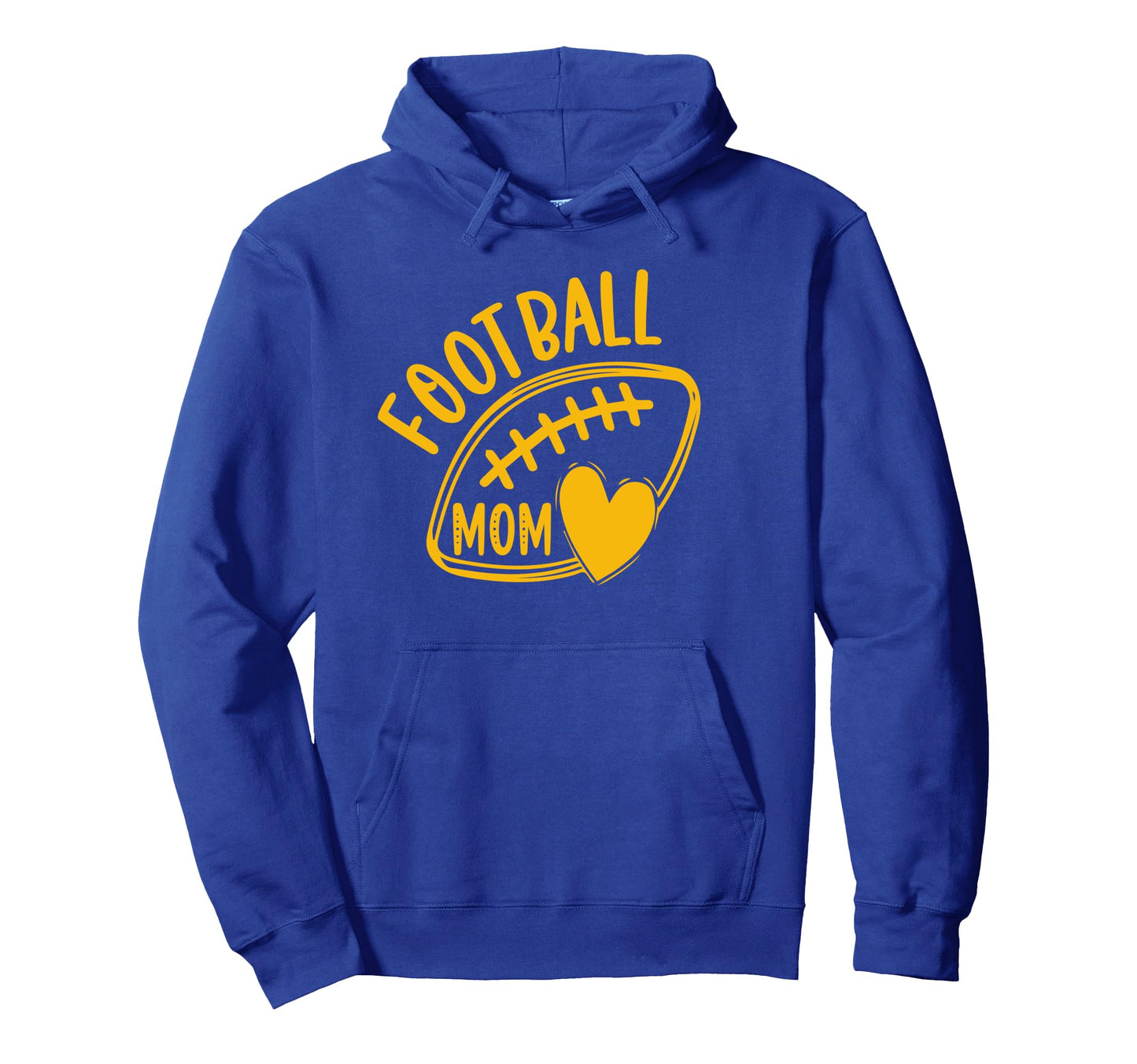 Womens Game Day Blue And Yellow Hoodie - Casual Everyday Wear Men Women - T-Shirt, Sweatshirt, Hoodie