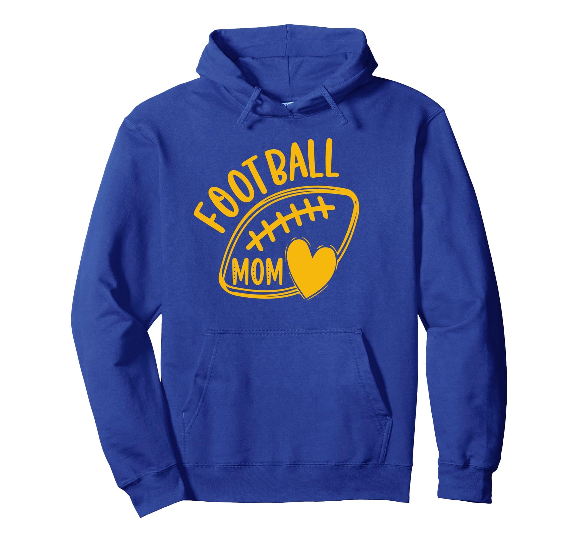 Womens Game Day Blue And Yellow Hoodie - Casual Everyday Wear Men Women - T-Shirt, Sweatshirt, Hoodie