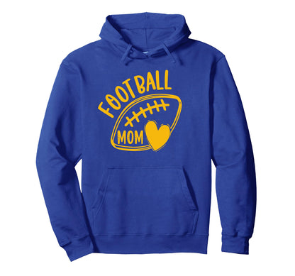 Womens Game Day Blue And Yellow Hoodie - Casual Everyday Wear Men Women - T-Shirt, Sweatshirt, Hoodie