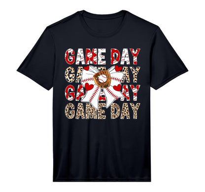 Game Day Baseball Game Day Coquette T-Shirt - Trendy Graphic Men Women - T-Shirt, Sweatshirt, Hoodie
