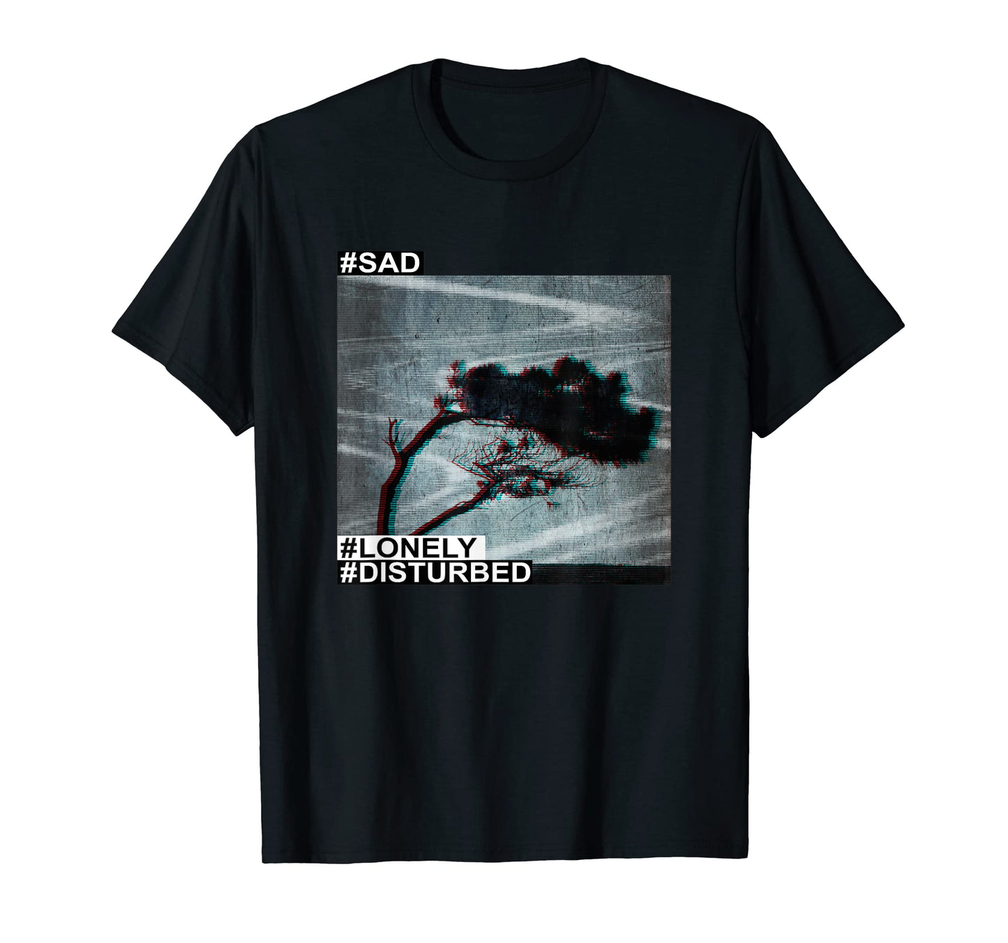 Sad Lonely Vaporwave Aesthetic T-Shirt - Minimalist Print Men Women - T-Shirt, Sweatshirt, Hoodie