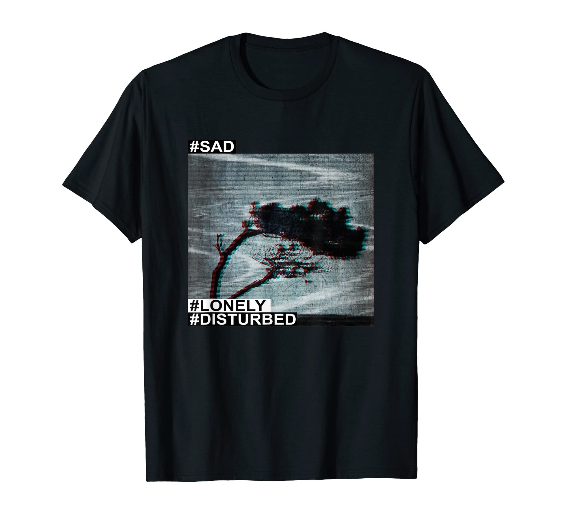 Sad Lonely Vaporwave Aesthetic T-Shirt - Minimalist Print Men Women - T-Shirt, Sweatshirt, Hoodie